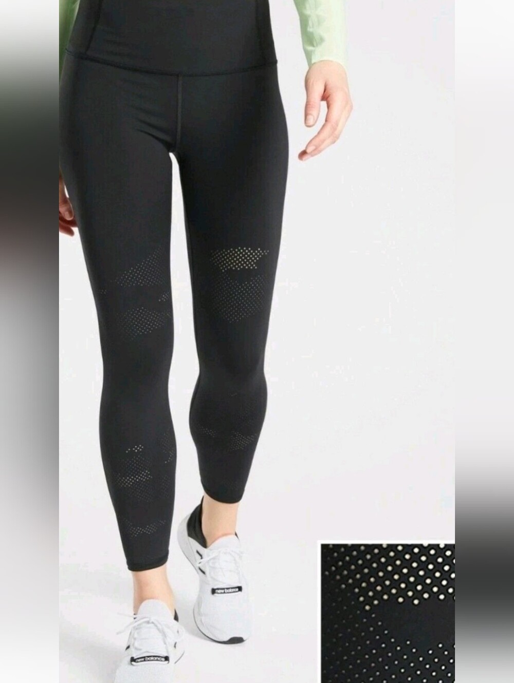 Athleta, Persistence Laser Cut 7/8 Tight High Waisted Leggings, Large- lite use